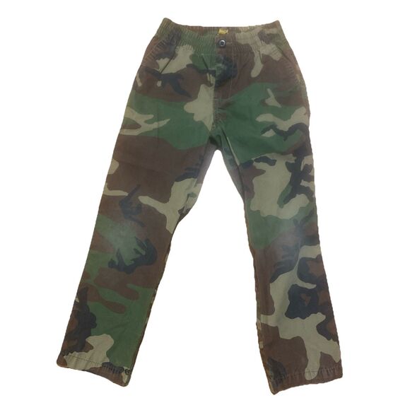 Polo Ralph Lauren Boys Camo Pants Green Welt Flap Pocket Drawstring Military 6 - Picture 3 of 14